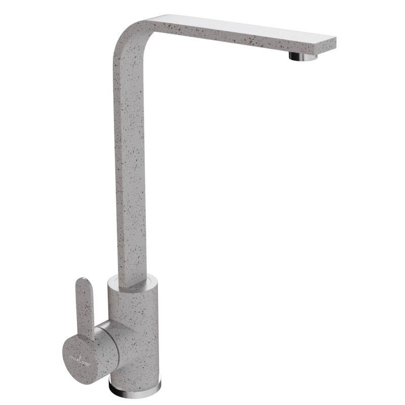 Смеситель кухня MIXLINE ML-GS14 (328) бежевый высокий излив