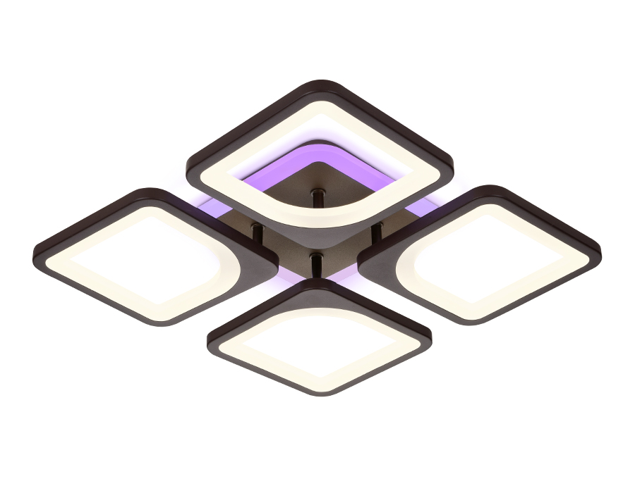 Светильник светодиодный FA442/4 CF кофе 78W  520*520*80 ПДУ 