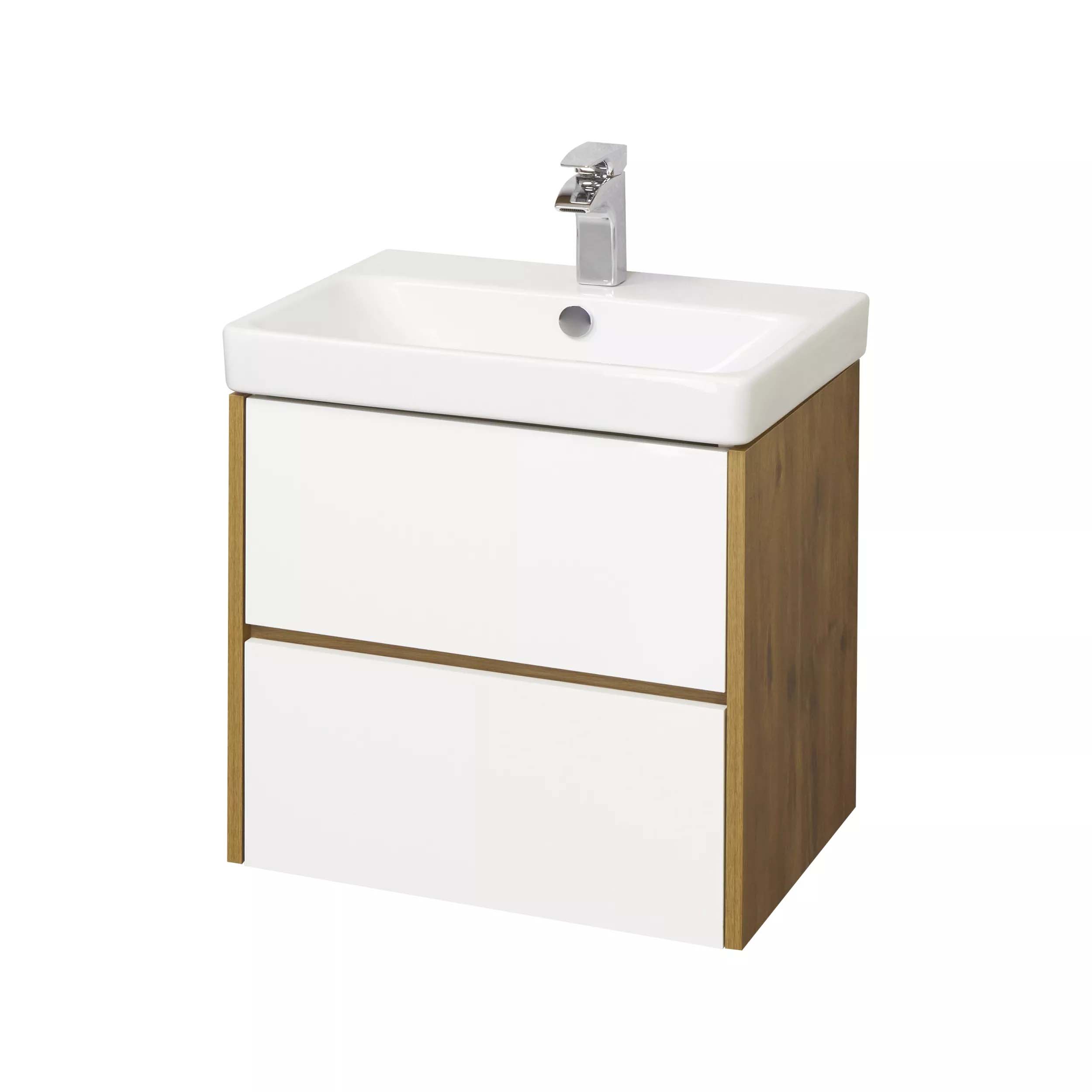 Мебель д/ванной Акватон "Сканди 70" Белый/Дуб Рустикальный тумба с раковиной Адриана 70