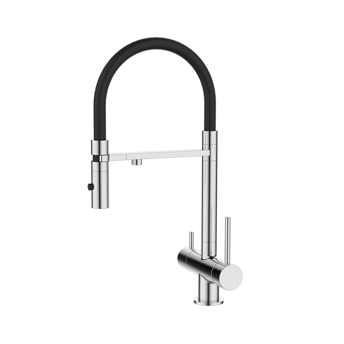 Смеситель кухня IDDIS Ace с фильтром и гибким изливом, хром, ACESBFFi05