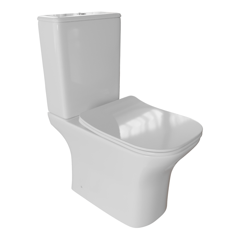 Унитаз-компакт WAVE "City" безободковый, сиденье полипр. с микролифтом (551844)