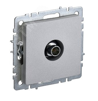 Розетка BRITE TV оконечная BR-A10-O-K47 механизм алюминий