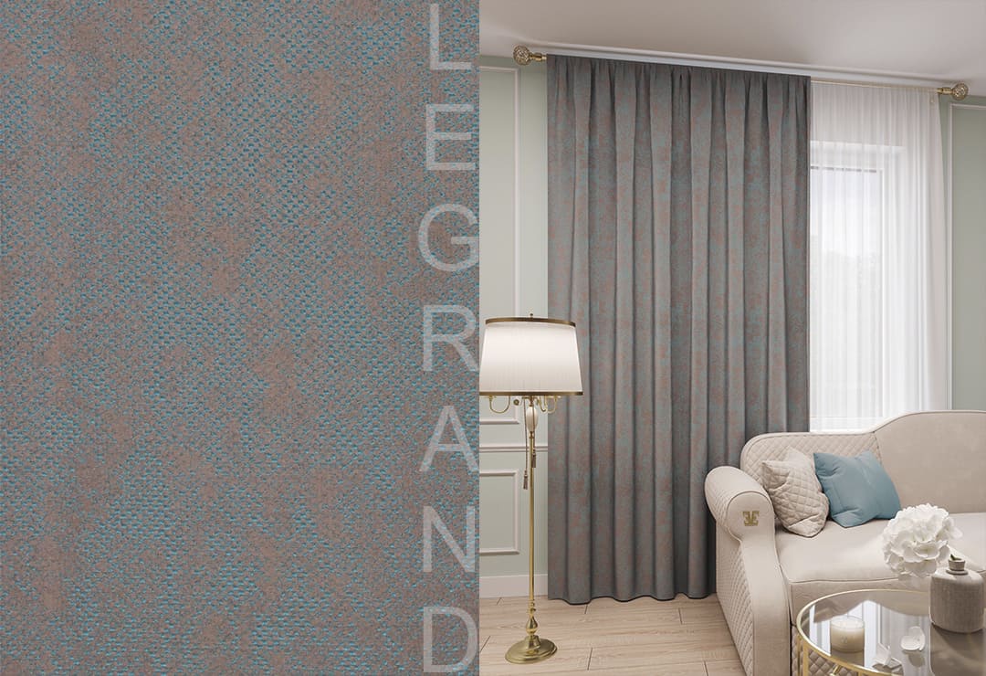 Портьерная штора Матрица изумруд (150*260)