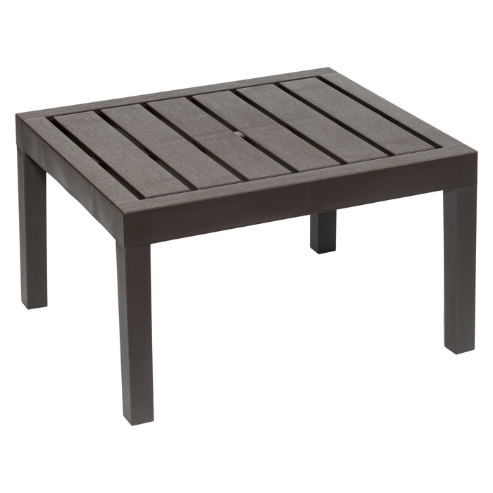 Стол пластик 65*55*38см коричневый Рейки (М-Пл) К2673