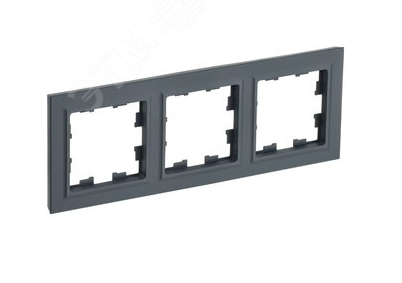 Рамка BRITE 3 поста BR-M32-K53 графит