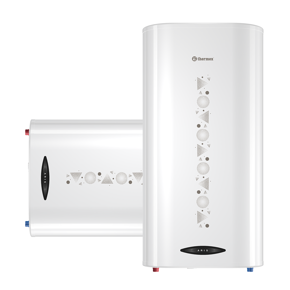 Водонагреватель THERMEX Aris 80V 80л, 2,0кВт, тэн EcoDryHeat, универ.монтаж, прямоуг.