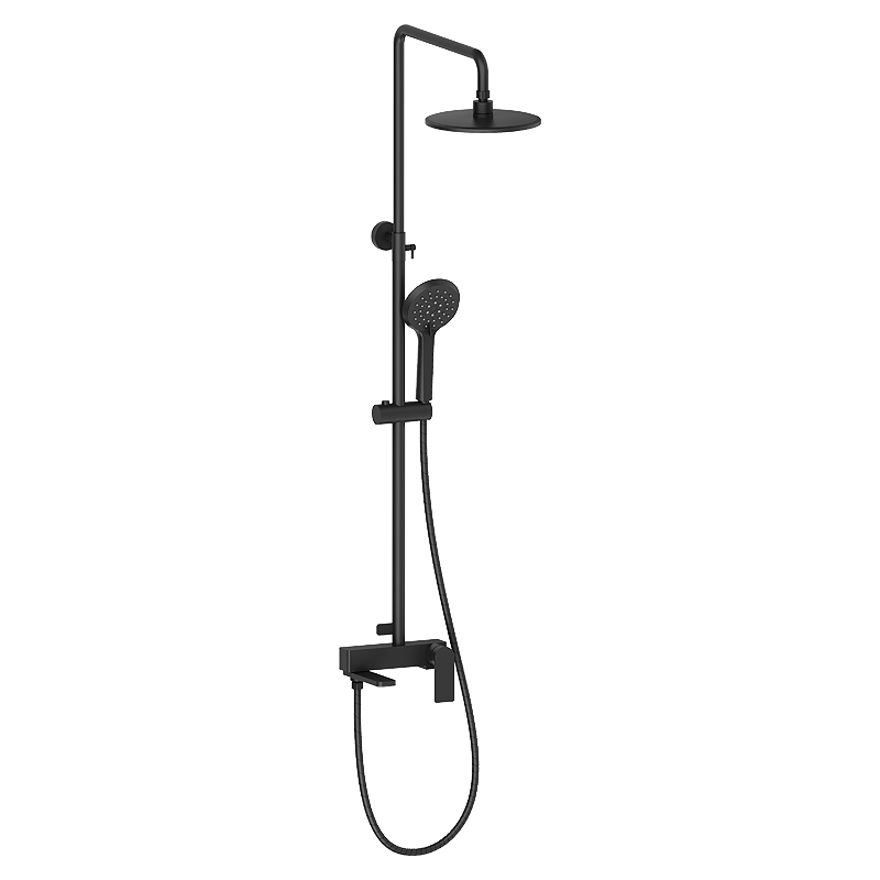 Душевая стойка с тропическим душем и смесителем OSGARD RONDA BLACK А23050 черный