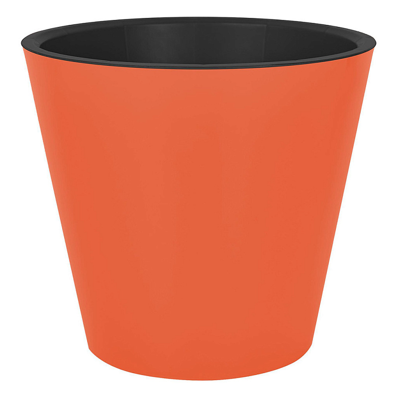 Кашпо пластик. London с вставкой, 10,5 л, 28*25,3 см, итал.терракот, IG620810041