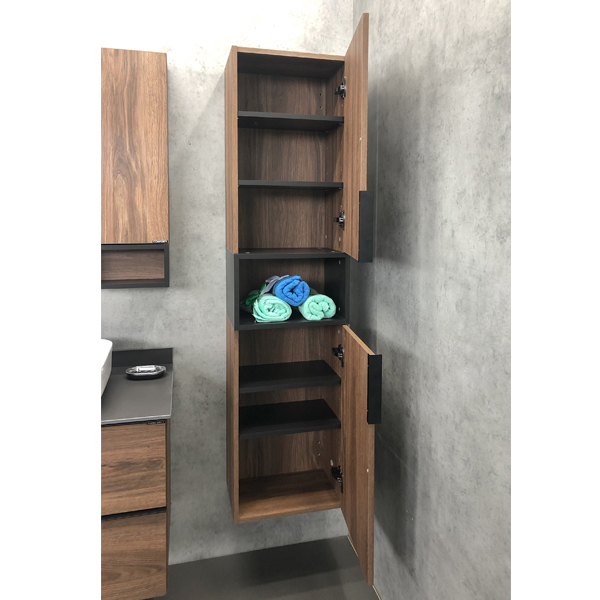 COMFORTY. Шкаф-колонна "Штутгарт-40" дуб тёмно-коричневый