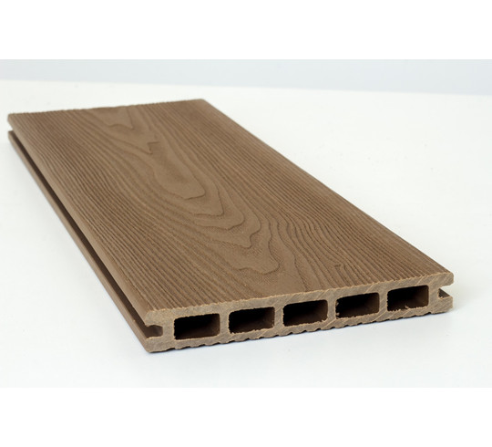 Террасная доска 20*150*3000мм PREMIUM 3D LIGHT CLASSIC орех T-DECKS