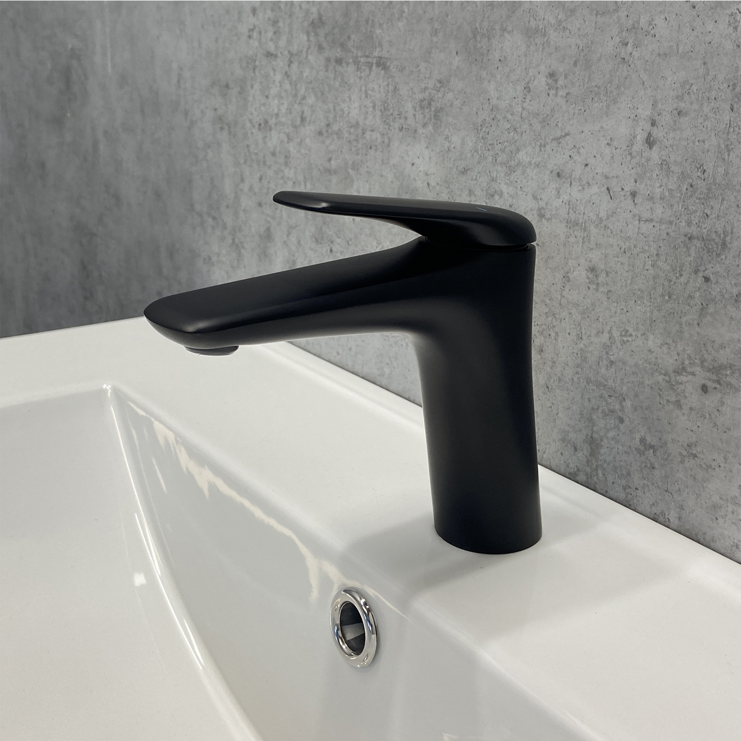 COMFORTY. Смеситель для раковины, картридж 35 мм, черный матовый, FC074А-CMT