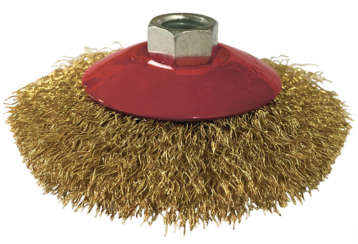 Щетка-крацовка тарелка д/УШМ 115мм гайка М14, 45-2-005