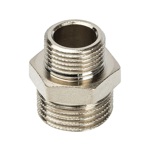 Ниппель переходной 1/2"х1/4" ш/ш никель