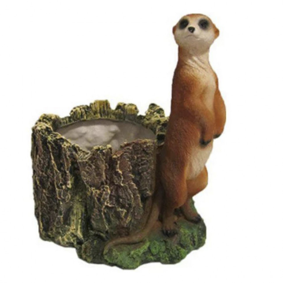 Кашпо Пень с сусликом, 22 см, 202093