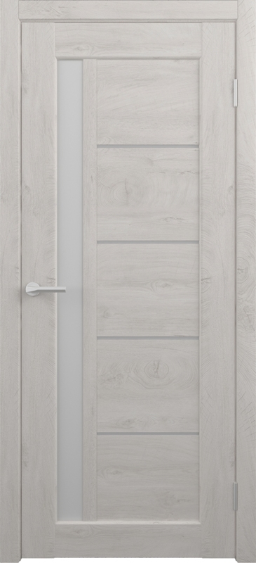 Дверн.полотно CPL Мехико дуб снежный  ДО 600 стекло матовое, распродажа 50%