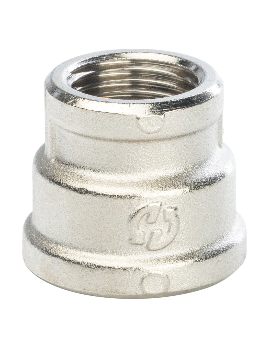 Муфта переходная 3/4"х1/2" г/г никель