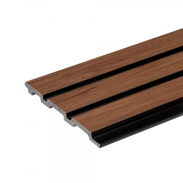 Панель 3D RAIL 120*10*2700 мм, вспен.полистирол, Вишня