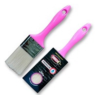 Кисть плоская STMDECOR  50 мм, жестк.щетина, д/лаков и красок на вод.основе, ручка розовая, T050