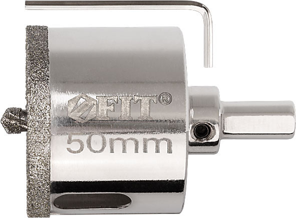 Коронка по кафелю и керамогран. алмаз. со сверлом 22мм Фит 16209 профи