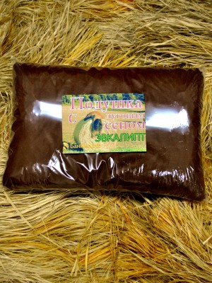 Подушка из лугового сена с эвкалиптом
