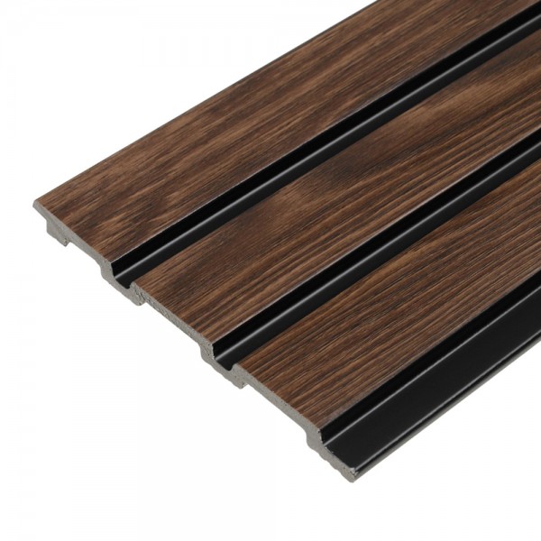 Панель 3D RAIL 120*10*2700 мм, вспен.полистирол, Махагон