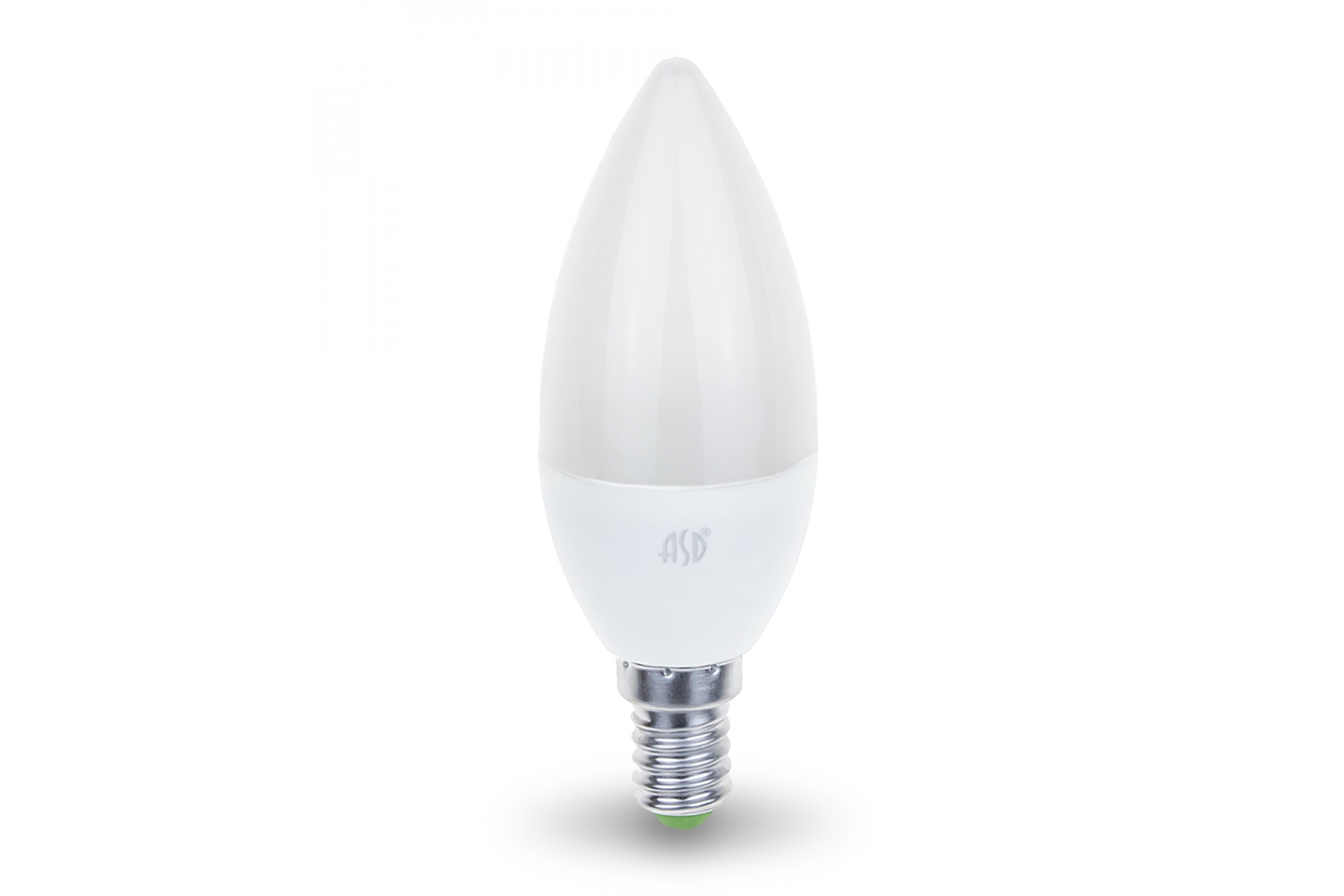 Лампа светодиодная LED-свеча 5Вт 220В Е14 4000K 450Лм ASD