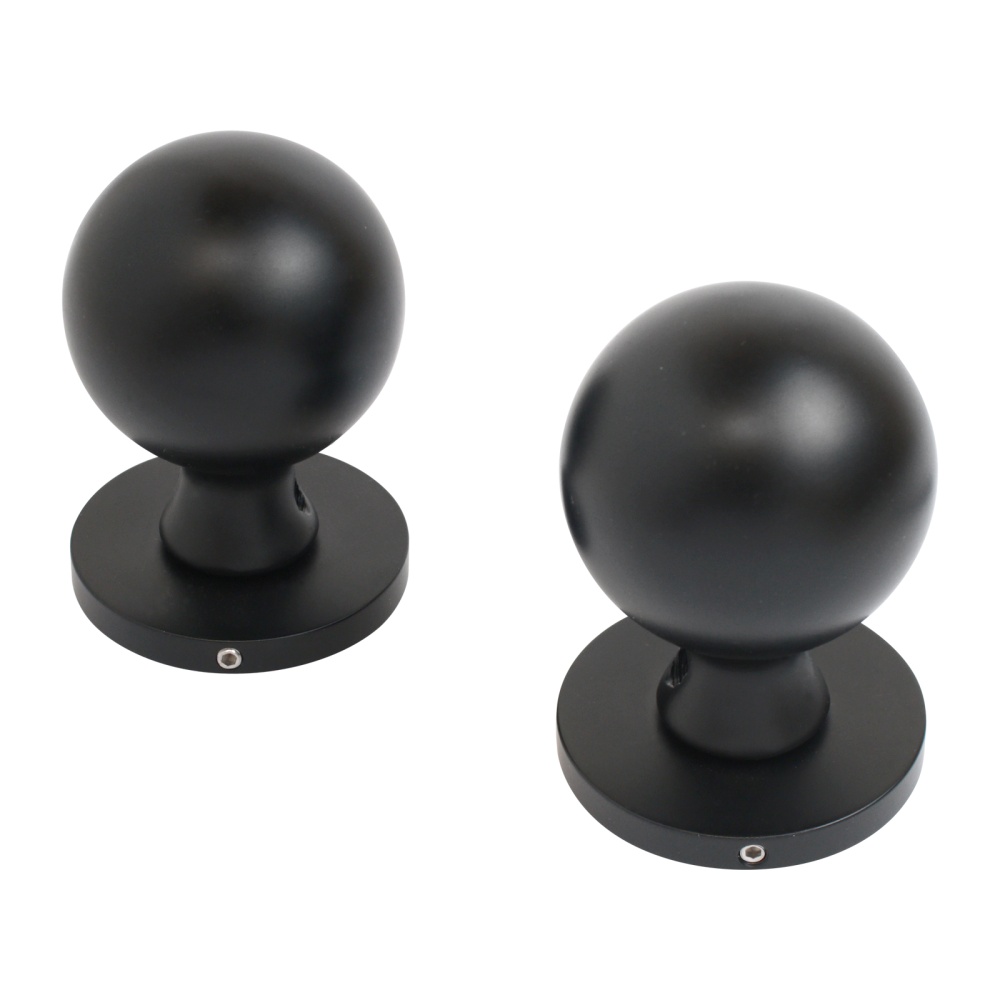 Ручка дверная ALLUR ART COLLECTION "SFERA" BL (59150) матовый черный, 16560, заказ