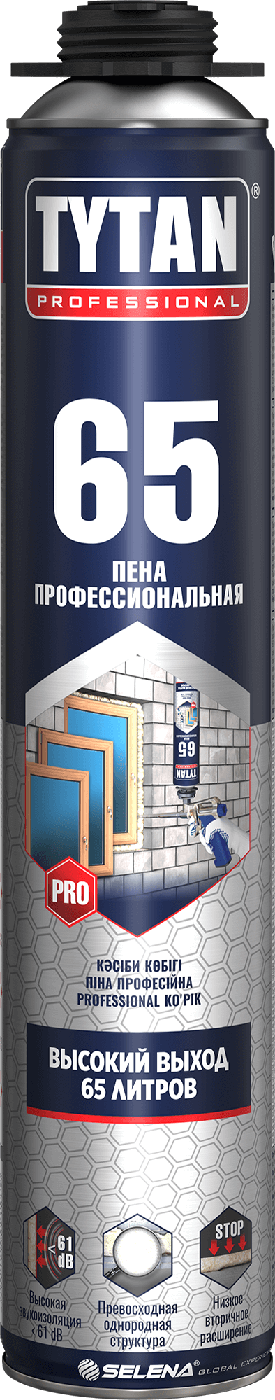 Пена монтажная TYTAN-65 О2 профессиональная 750мл