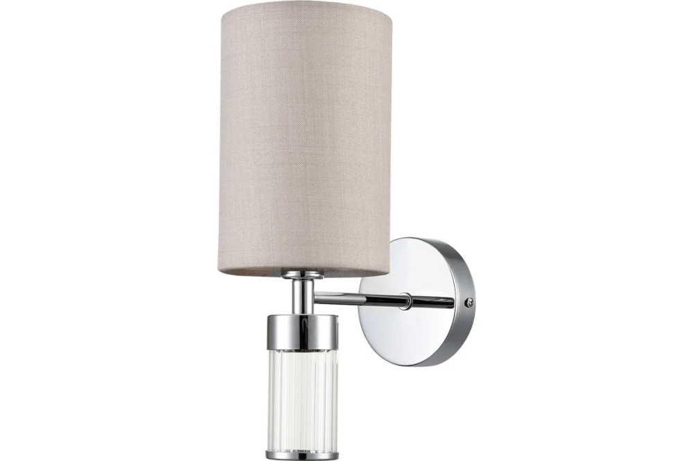 Бра LUMION ARNIKA 6585/1W  хром/беж. Е14 1*40W