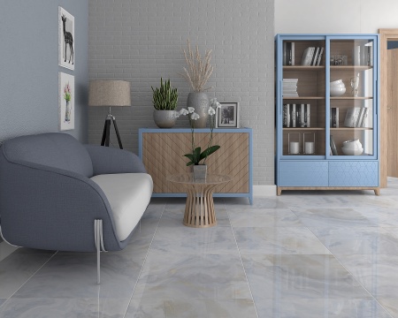 Керамогранит 600*600 Laparet Blues голубой полированный