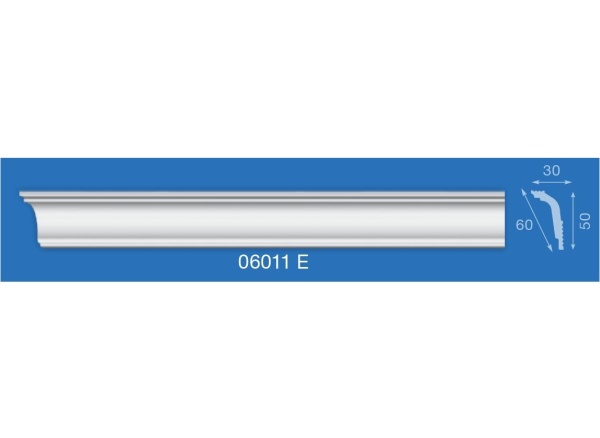 Плинтус потолочный 2,0м 06011Е (30/50) Формат