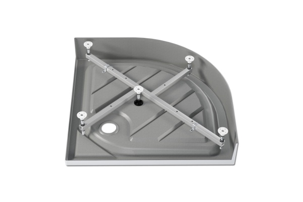 Душевой поддон акриловый полукруг 80*80*6 "Classic N" (каркас+экран) высота 16 см