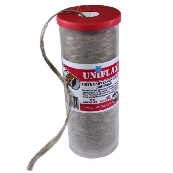 Лен сантехнический 40гр. в тубе UNIFLAX 55м