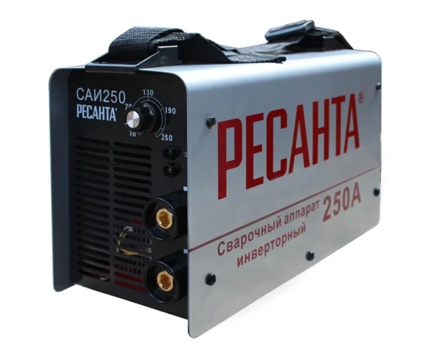 Сварочный аппарат инверторный САИ 250 10-250А, 7,6кВт, до 6мм, 140-260В Ресанта