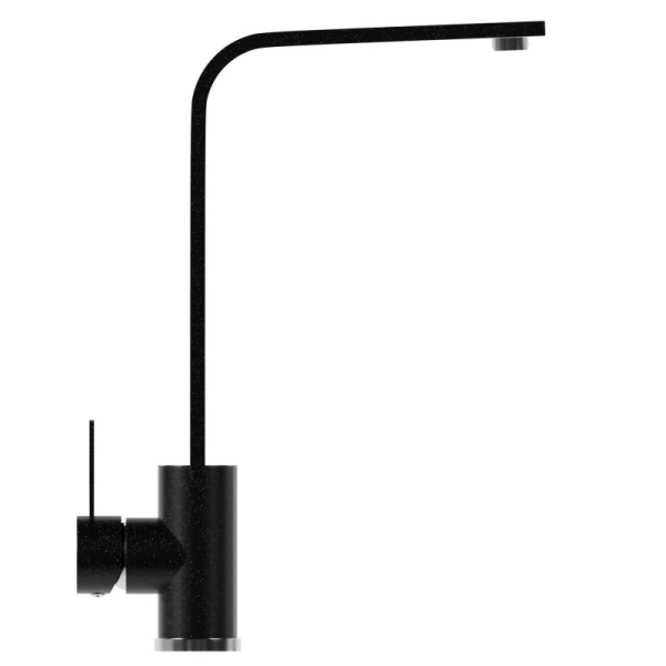Смеситель кухня MIXLINE ML-GS14 (308) черный высокий излив
