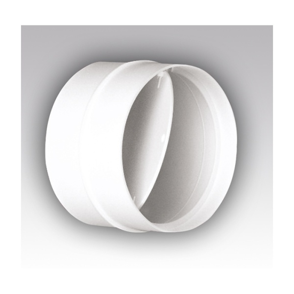 Соединитель круглых каналов с обратным клапаном d=100 мм ЭРА 10СКПО