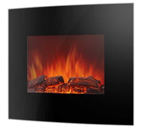 Электрокамин EFP/W-1150URLS 1,8кВт, 220В, 650х520х114мм, панорама, черный Electrolux