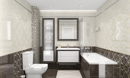 Плитка 300*600 Laparet Crystal Resonanse декор коричневый
