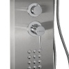Душевая панель GFmark "тропический душ" ГРАФИТ с двумя лейками, корпус нерж.сталь 5521
