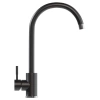 Смеситель кухня MIXLINE ML-GS15 (308) черный высокий излив