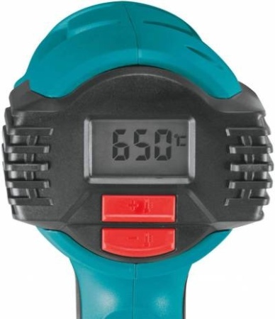 Фен технический HG6530VK, 2000Вт, насадки, дисплей, кейс, Makita