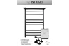 Полотенцесушитель Line Trinity с полкой 80/40 электро INDIGO черный