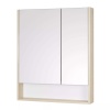 Мебель д/ванной Акватон "Сканди 70" зеркало-шкаф Белый/Дуб Верона
