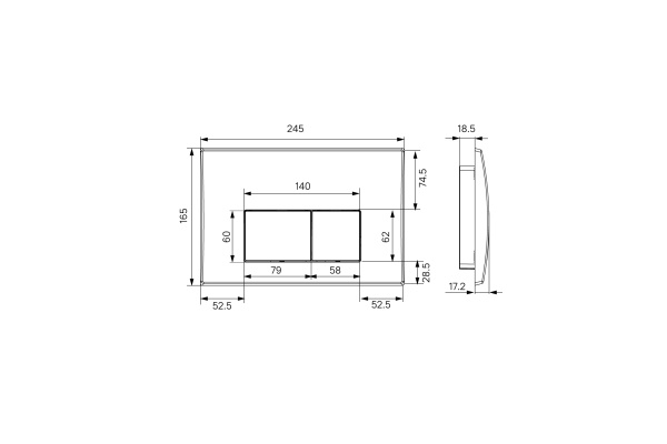 Система инсталляции IDDIS Optima Home 2 в 1 инст. и клавиша смыва OPH0000i32K белая
