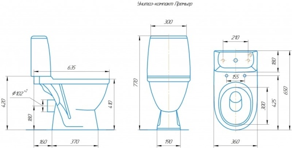 Унитаз-компакт "Премьер" Люкс (2реж. арм., сиденье микролифт) Киров