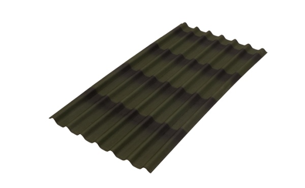Ондулин черепица 0,96х1,95 зеленый