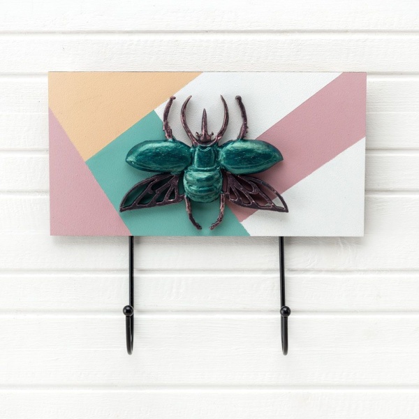 Крючок декоративный Жуки, 23*H20 см, 809-024-2/1