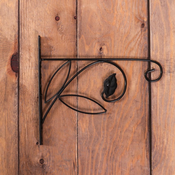 Кронштейн для кашпо, 30 см, металл, Цветок 52-033