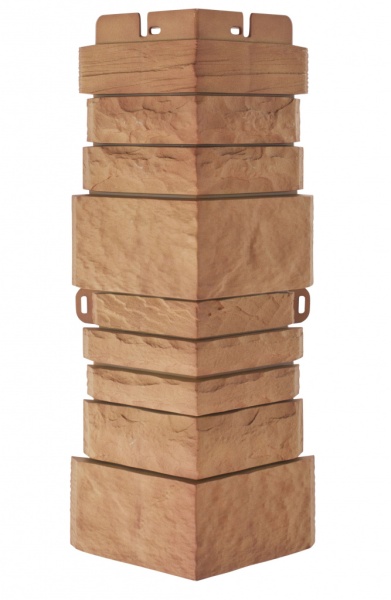 Сайдинг цокольный угол 0,45*0,16м скал.камень Памир