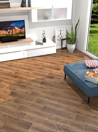Керамогранит 151*600 Laparet Italo каштановый